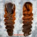 4/350 Ginger Highlight 13x4 Transparent Lace Front Wig Ombre Ginger Human Hair Wig